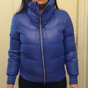 Ralph Lauren RLX cerulean blue down bomber jacket